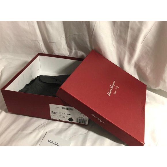 Authentic Salvatore Ferragamo Empty Shoes Gift Box Red 12" x 12.5" x 4.5" - Picture 6 of 10